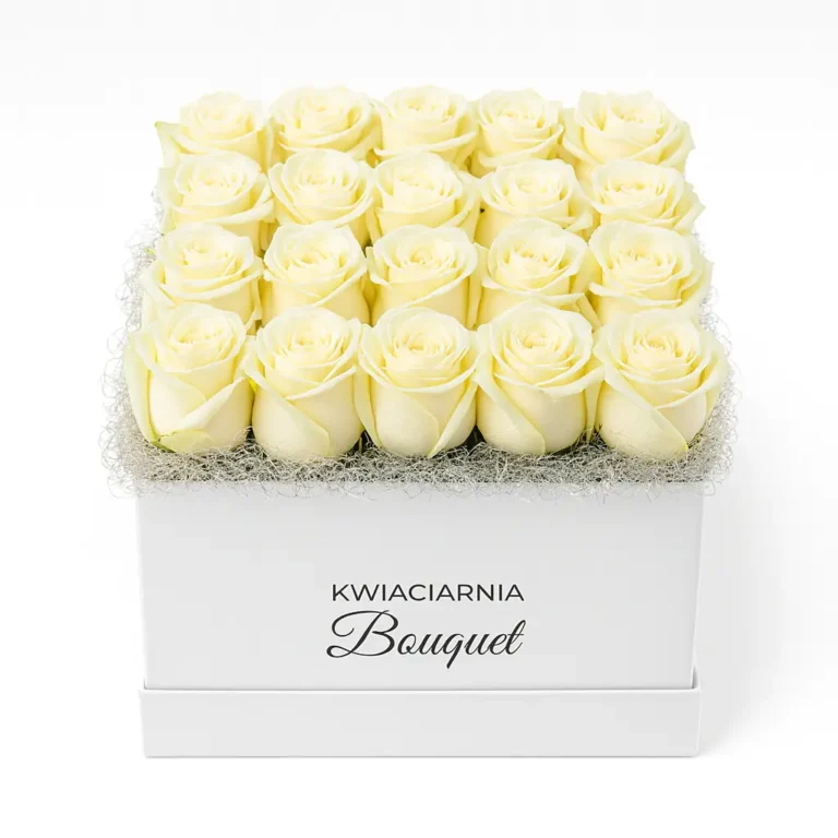 flowerbox avalanche białe róże