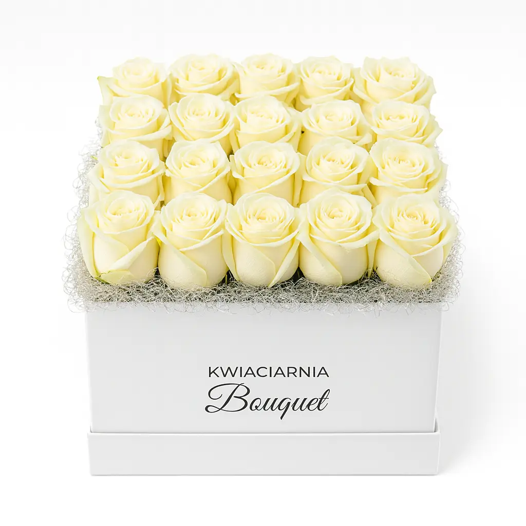 flowerbox avalanche białe róże