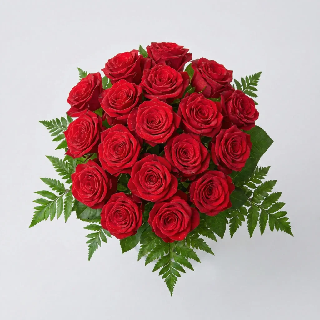 bukiet czerwona symfonia czerwone róże
